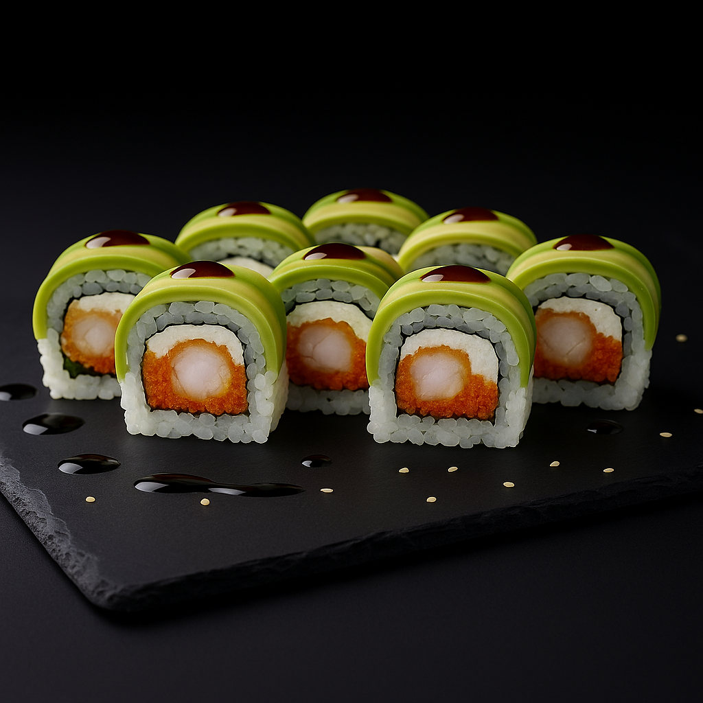 Maki Ebbi (Camarón) Cheese envuelto en palta