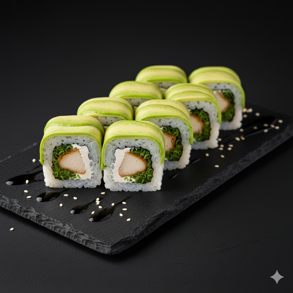 Maki Teriyaki envuelto en palta