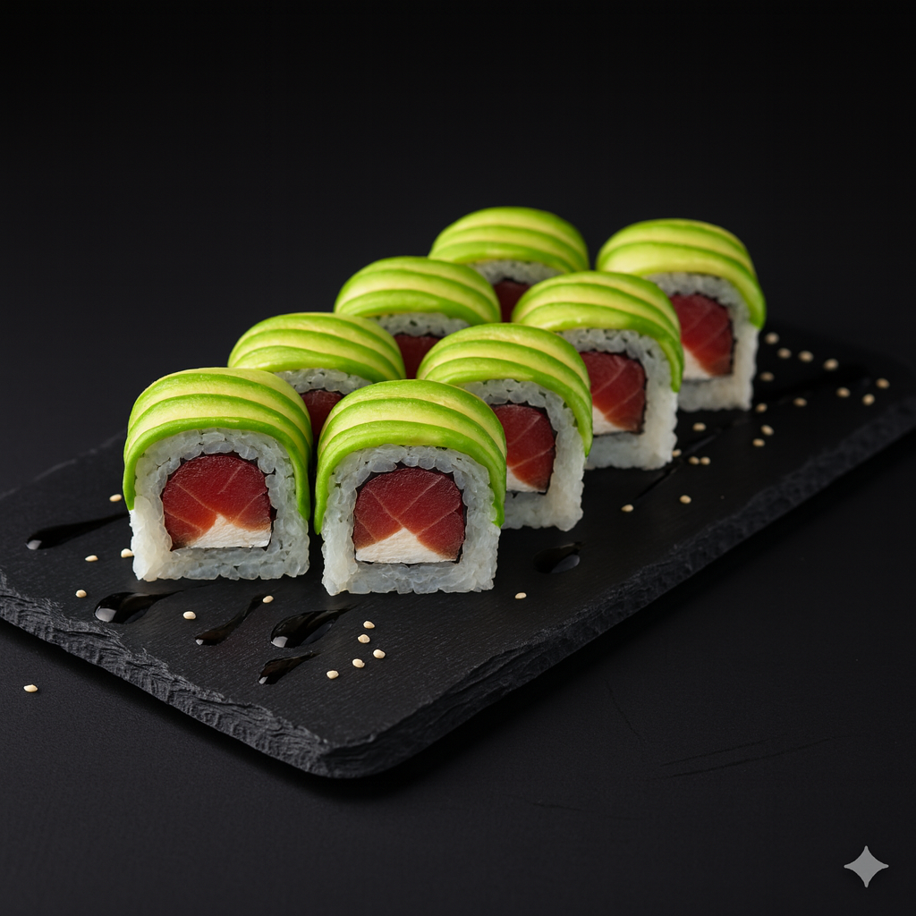 Maki Tuna (Atún) Cheese envuelto en palta